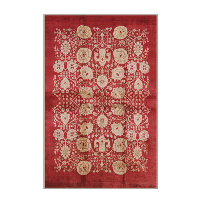 Tapis oriental rouge / beige Laren