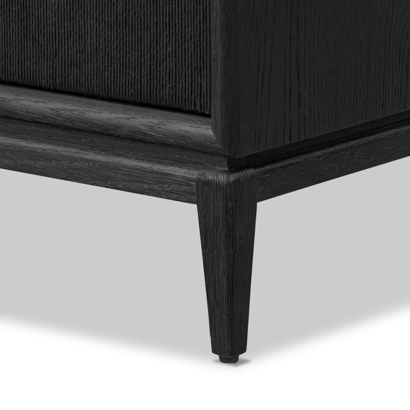 Rosenell 8 Drawer Dresser, Black Oak Veneer