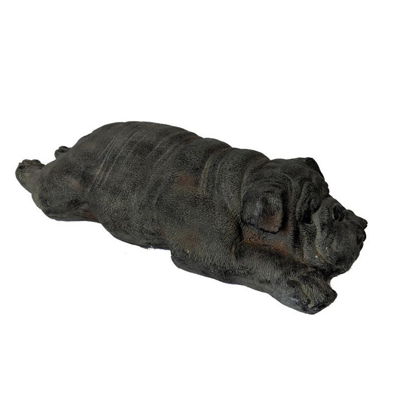 Statue d'extérieur 24 po Jianna Sleepy Bulldog