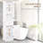 Slim Bathroom Storage Cabinet With Ample Space And Secure Design