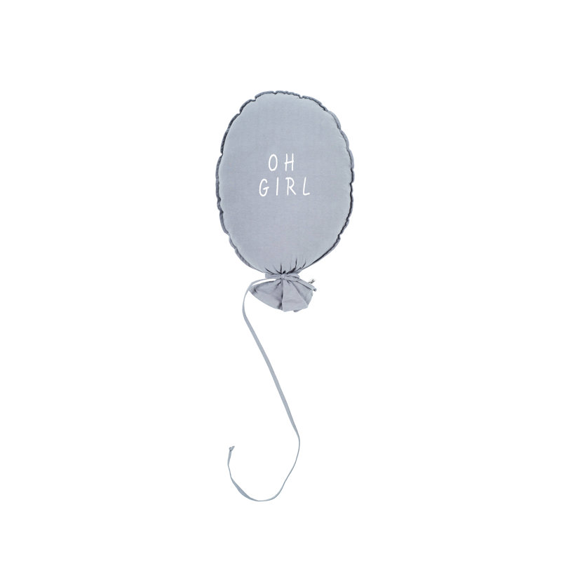 Square Euro Cushion, Grey / Ecru