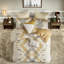 Ensembles de literie en coton de qualité supérieure pour grand lit, style pompon moderne pour la maison