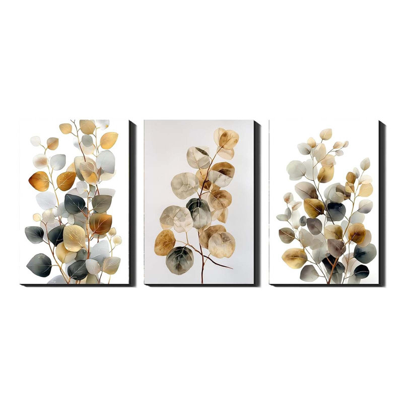 3 Piece Wrapped Canvas Wall Art