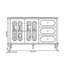 American vintage style sideboard cabinet