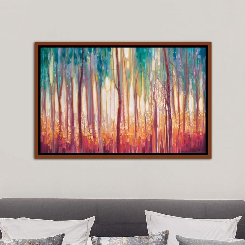 «Mythology» - reproduction d'art, Cadre bois classique, H 26 po x l 40 po x 1,5 po