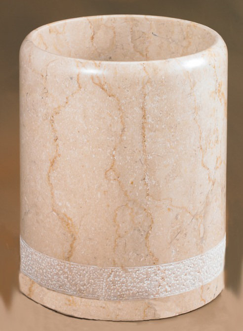 Stone Open Waste Basket - 0.5 Gallons