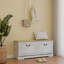 Banc de rangement pour chaussures avec 2 tiroirs rabattables