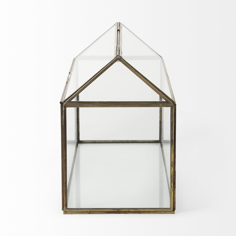 Terrarium en verre / métal