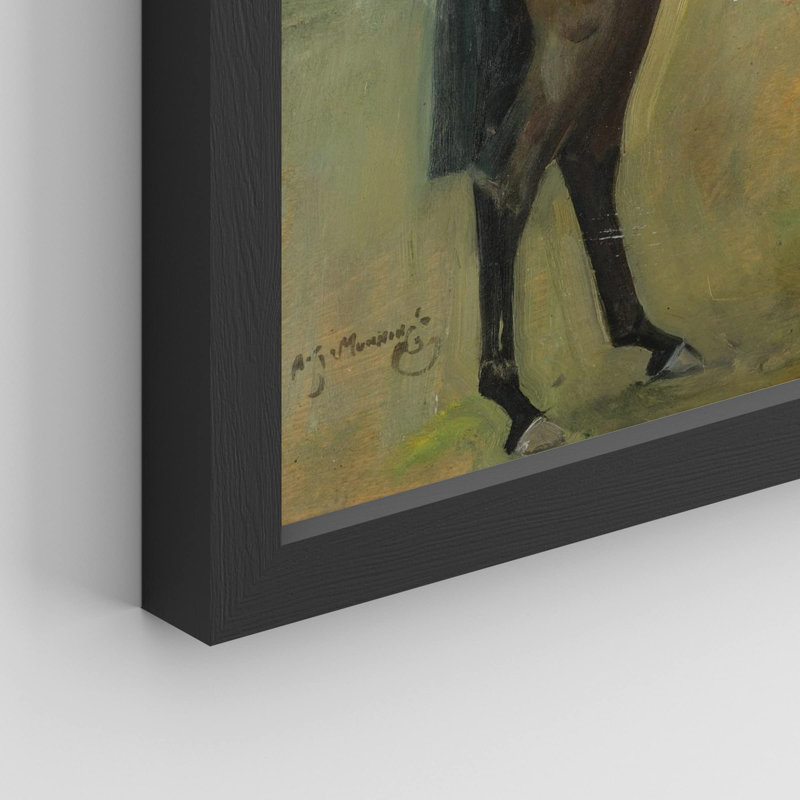 «Green Vintage Horse Saddle» sur, Noir, H 8 po x l 10 po