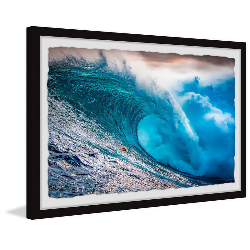 «The Perfect Wave», reproduction encadrée, H 8 po x l 12 po x P 1,5 po