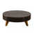 Plateau brun / base en bois