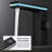 Black Bathroom Sink Faucet 1 Hole LED Temp Display Lavatory Vanity Mixer Taps
