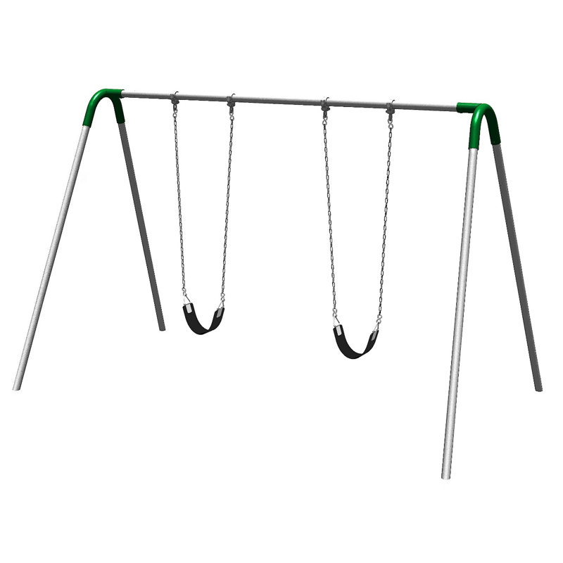 UPlay Today Single Bay Swing Set, Green