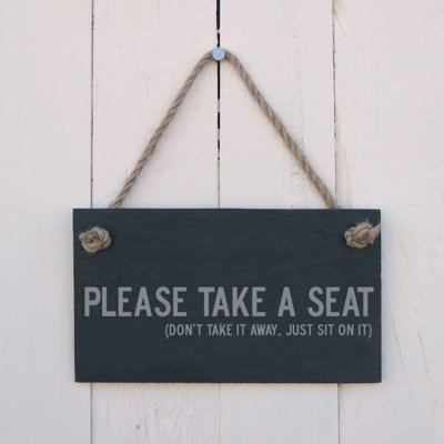 Please Take a Seat Sign