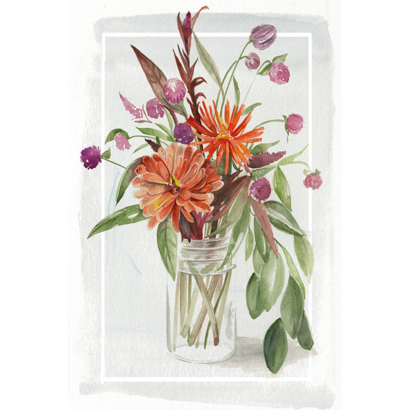 'Summer Wildflowers I' by Jennifer Paxton Parker - Painting Print, 30cm H x 20cm W, Wrapped Canvas