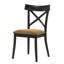 2 chaises d'appoint, brun et noir, sièges rembourrés confortables, revêtement beige élégant, 2 chaises de décoration de salle à manger moderne, brun noir, rembourrage extraordinaire, design élégant