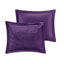 Édredon simple / simple TG en velours mauve, à losanges, avec coussin décoratif et coussins décoratifs inclus-117329265-117329266