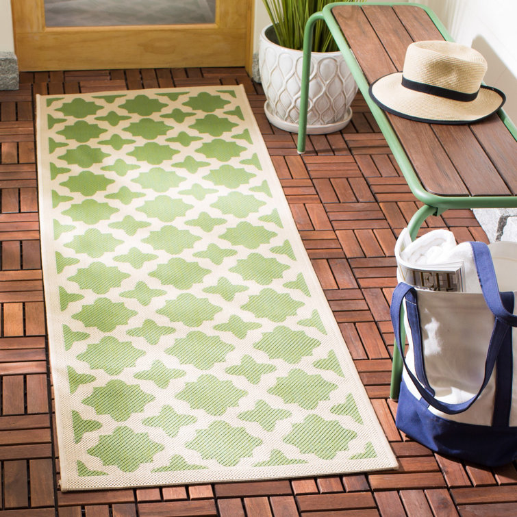 Tapis d'intérieur / extérieur à motif géométrique Herefordshire Performance