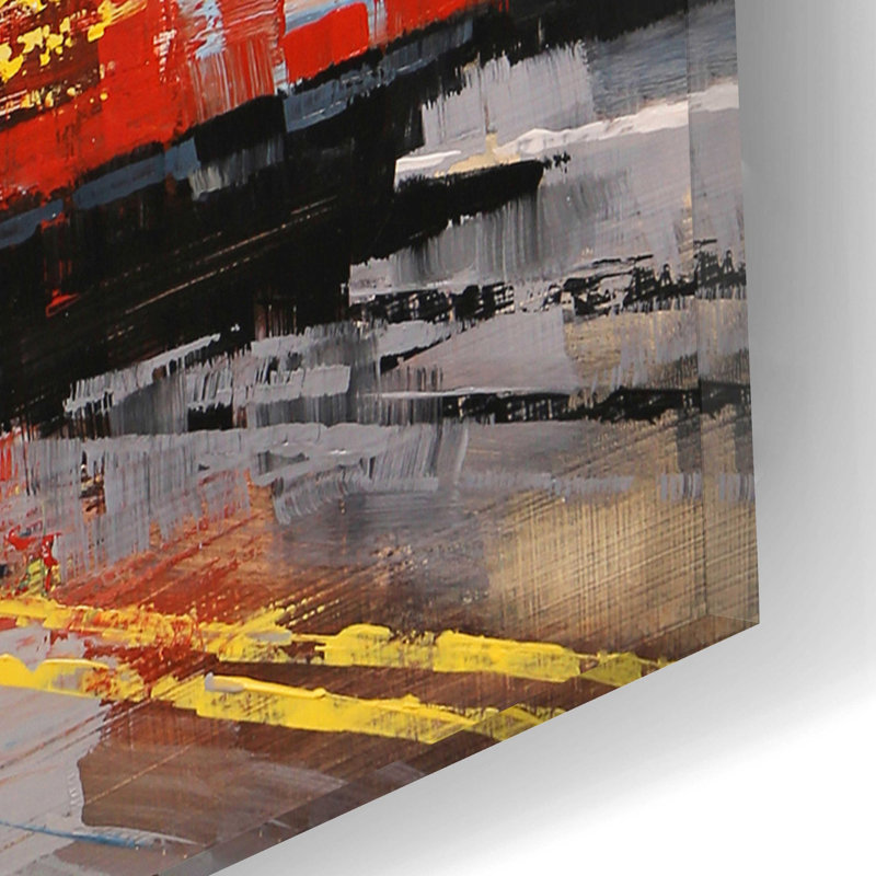«Alcatraz» par Mark Lague, art mural en verre acrylique, H 16 po x l 12 po x P 0,13 po