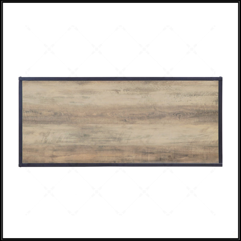 Rectangular Coffee Table With 1 Tier Shelf
