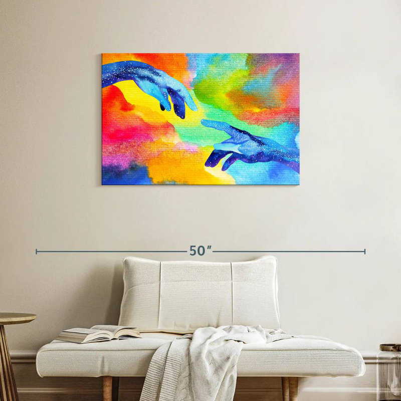 Keiraleigh Abstract Creation Hands, 24" H x 36" W