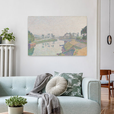 Contemporary Art Abstract Contemporary Architecture City Art 1 Piece Wrapped Canvas Wall Art