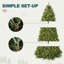 Arbre de Noël artificiel vert pré-éclairé-326104056