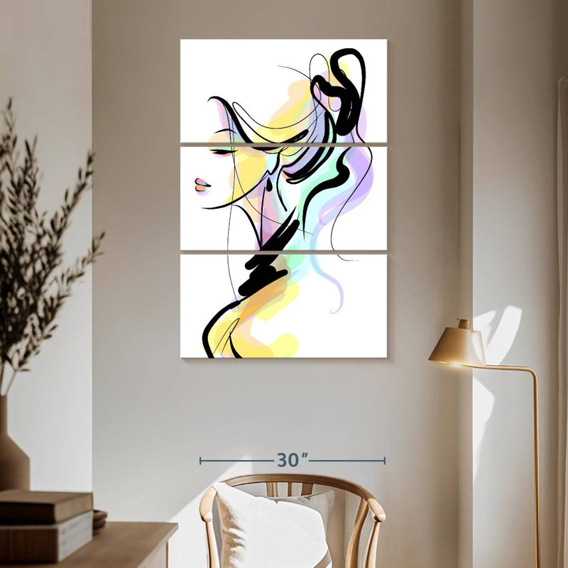 Illustration de mode Leisha Lady, H 65 po x l 42 po