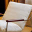 Chaise berçante confortable en chenille amovible-106871287