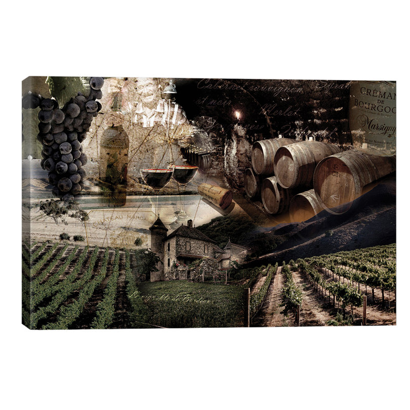 Wine by GraphINC - Print on Canvas, 66.04 cm H x 45.72 cm W x 1.91 cm D, Wrapped Canvas