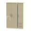 Yvette 3 Door Manufactured Wood Wardrobe-18860467-23704769