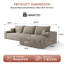 Canapé modulaire 108 po avec méridienne rembourrée 108 po-933857754-933912144