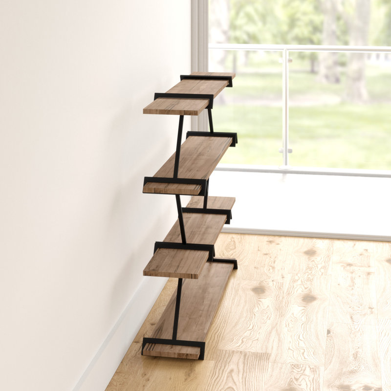Conkle 120cm H x 134cm W Iron Etagere Bookcase