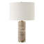 Lampe de table en travertin Lavelda