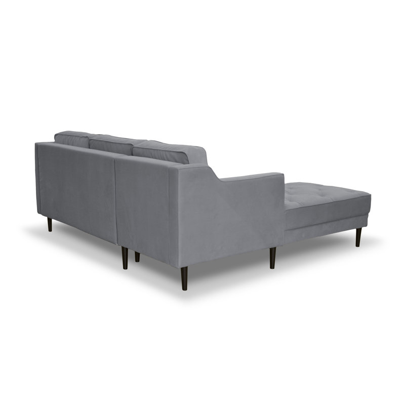 4 Seater Sofa Bed, Left Hand Facing, Grey