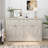 Storage Sideboard Cabinet with Two Drawers and Four Doors-1813908670