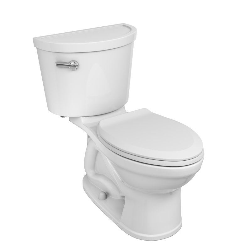 Toilette deux pièces American Standard Champion PRO avec siège à fermeture lente et anneau de cire, blanc standard, blanc