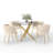 Raykwan 4 - Person Three Leg Dining Set-1123059531-1123059532-1098877506