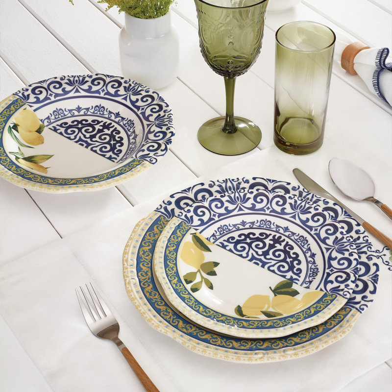 Stoneware Dinnerware Set 24 Piece - Service for 6
