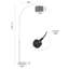 186cm Silver Arched Floor Lamp