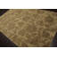 Tapis gris / brun noué à la main de conception unique 6 pi x 9 pi Alonii