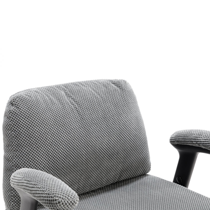 Polyester Task Chair Breathable Waffle Pattern Design, Gray