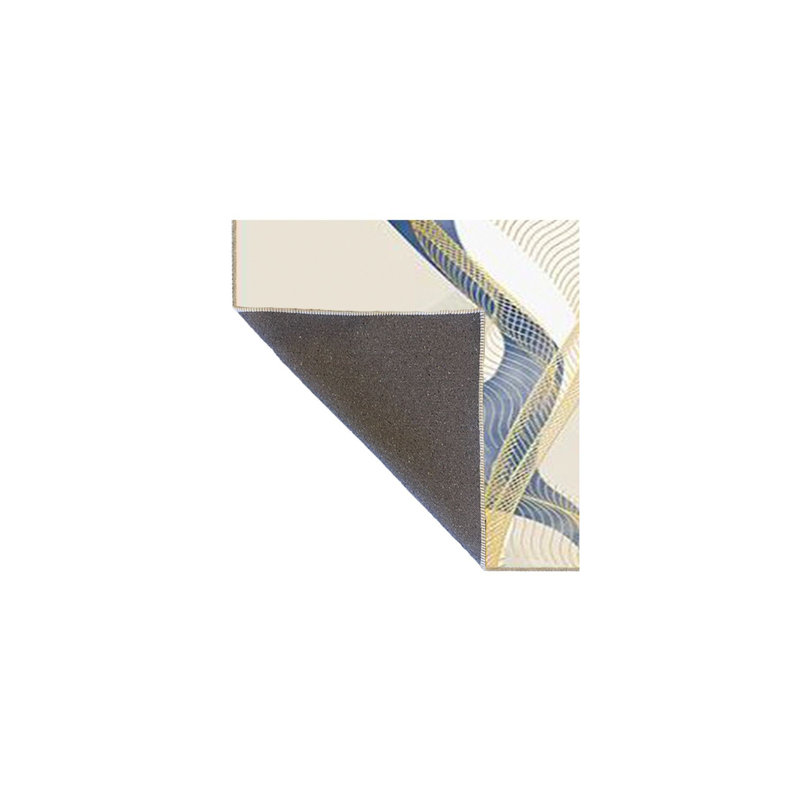 Tapis à motif tissé à rayures Modern Modern, Sous-tapis rectangulaire de 3 pi 3 po x 4 pi 11 po
