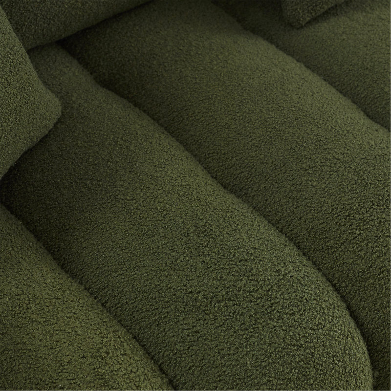 Canapé en peluche de qualité supérieure avec coussins et coussins, structure en bois massif, pour plusieurs espaces.