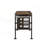 Weathered Oak & Black Finish Writing Mata with Spacious Drawer and Sturdy Construction, Perfect for Home Office and Study Areas.