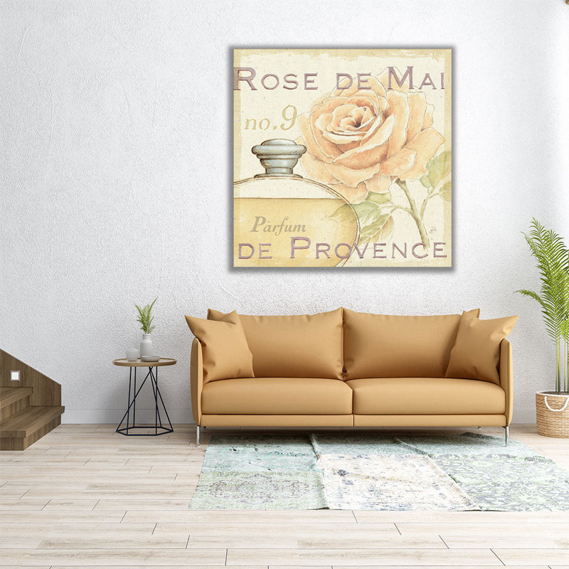Fleurs et parfum I - reproduction d'art sur toile, H 12 po x l 12 po