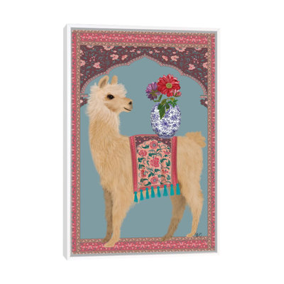 «Llama Chinoiserie 3» par Fab Funky - impression d'art graphique