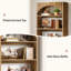 70.8-inch Tall Bookshelf, Farmhouse Style