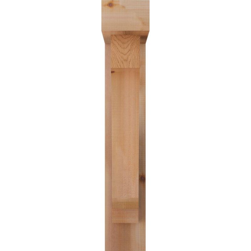 Support de bloc impérial avec entretoise décalée, 32 x 20, Cèdre rouge occidental de l 5 1/2 po (lisse)