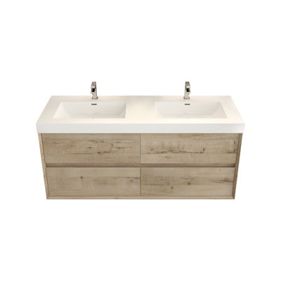 Ensemble de meuble-lavabo double 59 po